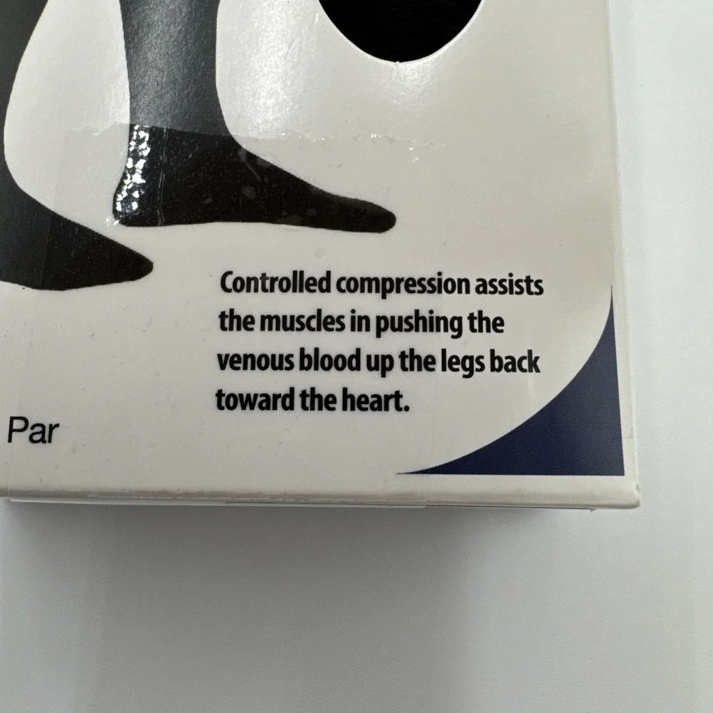 Good Neighbor Pharmacy Men's Medical Circulation Socks 15-20 mmHg Size L Black